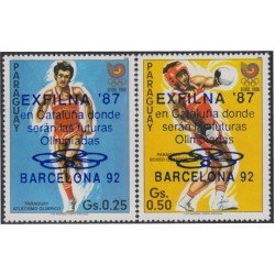 Paraguay 2320/21 1987 Exfilna 87 Exposición Filatélica Nacional Española en Gerona MNH Paraguay 2320/21 1987 Exfilna 87 Exposición Filatélica Nacional Española en Gerona MNH