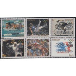 Paraguay 2280/85 1987 Juegos olímpicos Barcelona 92 MNH Paraguay 2280/85 1987 Juegos olímpicos Barcelona 92 MNH