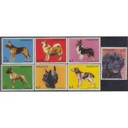 Paraguay 2244/50 1986 Perros Dogs MNH Paraguay 2244/50 1986 Perros Dogs MNH