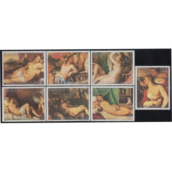 Paraguay 2194/00 1985 Pinturas de Titien MNH Paraguay 2194/00 1985 Pinturas de Titien MNH