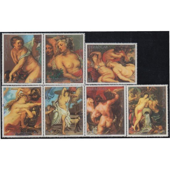 Paraguay 2187/93 1985 Pinturas de P.P Rubens MNH