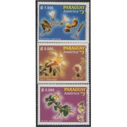 Paraguay 2890/92 2002 América UPAEP Flores flowers MNH Paraguay 2890/92 2002 América UPAEP Flores flowers MNH
