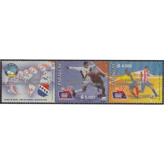 Paraguay 2888/89 2002 Copa del mundo de fútbol de salón MNH Paraguay 2888/89 2002 Copa del mundo de fútbol de salón MNH