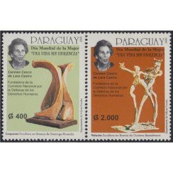 Paraguay 2801/02 2000 Día Mundial de la mujer Carmen Casco Lara de Castro MNH Paraguay 2801/02 2000 Día Mundial de la mujer Carmen Casco Lara de Castro MNH
