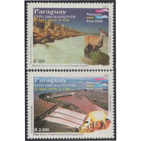 Paraguay 2799/00 2000 Expo 2000 Hannover Represas MNH Paraguay 2799/00 2000 Expo 2000 Hannover Represas MNH