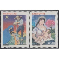 Paraguay 2797/98 1999 Navidad Christmas MNH Paraguay 2797/98 1999 Navidad Christmas MNH