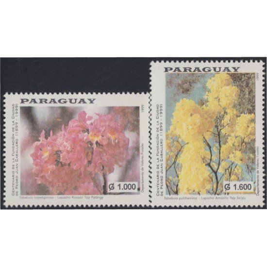 Paraguay 2793/94 1999 Flores flowers MNH Paraguay 2793/94 1999 Flores flowers MNH