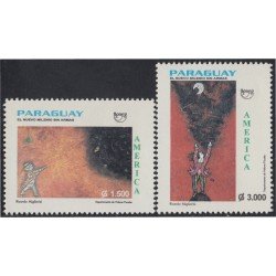 Paraguay 2789/90 1999 América UPAEP Un nuevo milenio sin armas MNH Paraguay 2789/90 1999 América UPAEP Un nuevo milenio sin armas MNH
