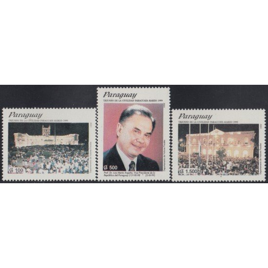 Paraguay 2786/88 1999 Profesor Dr.Luis María Argaña MNH Paraguay 2786/88 1999 Profesor Dr.Luis María Argaña MNH