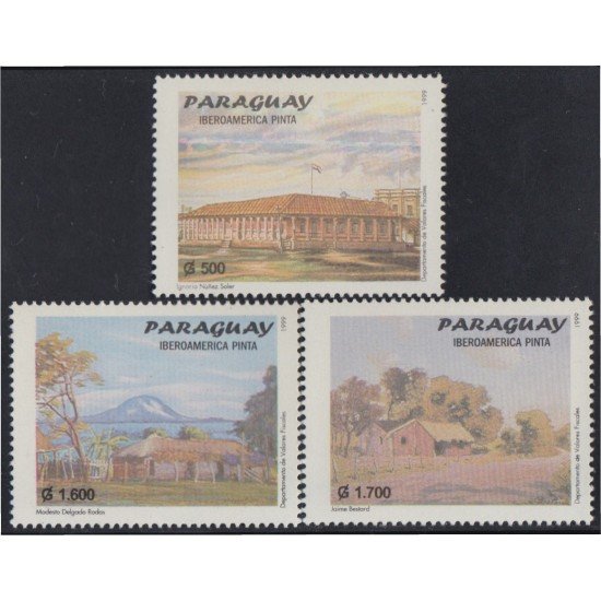 Paraguay 2774/76 1999 Pinturas de Ignacio Nuñez Modesto Delgado y Jaime Bestard MNH Paraguay 2774/76 1999 Pinturas de Ignacio Nuñez Modesto Delgado y Jaime Bestard MNH