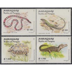 Paraguay 2770/73 1999 Reptiles de Paraguay Karumbé Jacaré MNH Paraguay 2770/73 1999 Reptiles de Paraguay Karumbé Jacaré MNH