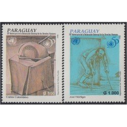 Paraguay 2768/69 1998 Pinturas de Carlos Colombino y Joel Filártiga MNH Paraguay 2768/69 1998 Pinturas de Carlos Colombino y Joel Filártiga MNH