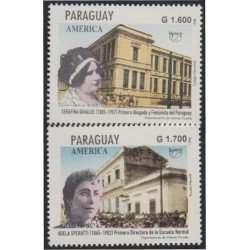 Paraguay 2764/65 1998 Serafina Dávalos y Adela Speratti MNH Paraguay 2764/65 1998 Serafina Dávalos y Adela Speratti MNH