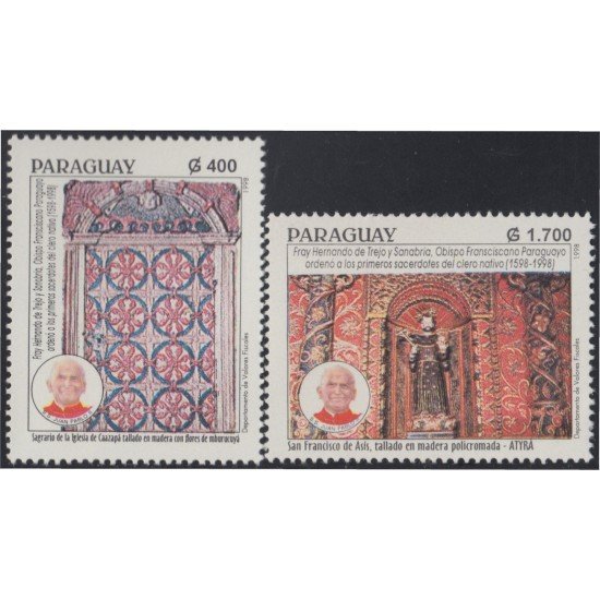 Paraguay 2758/59 1998 Fray Hernando de Trejo y Sanabria MNH Paraguay 2758/59 1998 Fray Hernando de Trejo y Sanabria MNH