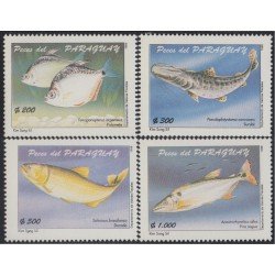Paraguay 2745/48 1998 Peces de Paraguay Fishes MNH Paraguay 2745/48 1998 Peces de Paraguay Fishes MNH
