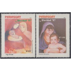 Paraguay 2737/38 1997 Navidad Christmas MNH Paraguay 2737/38 1997 Navidad Christmas MNH