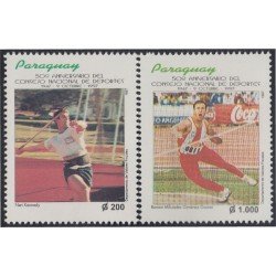 Paraguay 2735/36 1997 50º Aniversario del Consejo Nacional de Deportes MNH Paraguay 2735/36 1997 50º Aniversario del Consejo Nacional de Deportes MNH