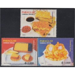 Paraguay 2874/76 2002 Comidas típicas paraguayas MNH Paraguay 2874/76 2002 Comidas típicas paraguayas MNH