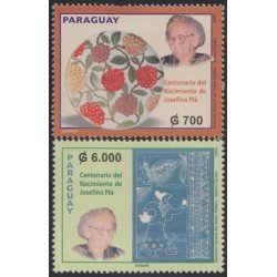 Paraguay 2861/62 2002 Centenario del nacimiento de Josefina Plá MNH Paraguay 2861/62 2002 Centenario del nacimiento de Josefina Plá MNH