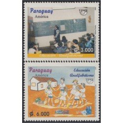 Paraguay 2859/60 2002 América UPAEP educación analfabetismo MNH Paraguay 2859/60 2002 América UPAEP educación analfabetismo MNH