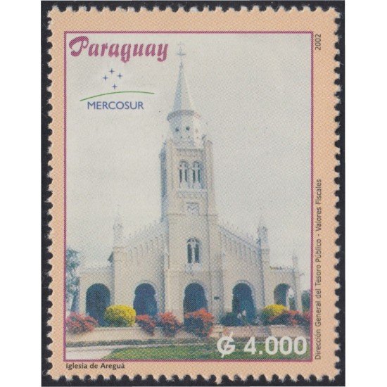 Paraguay 2857G 2002 Mercosur Iglesia de Areguá MNH Paraguay 2857G 2002 Mercosur Iglesia de Areguá MNH