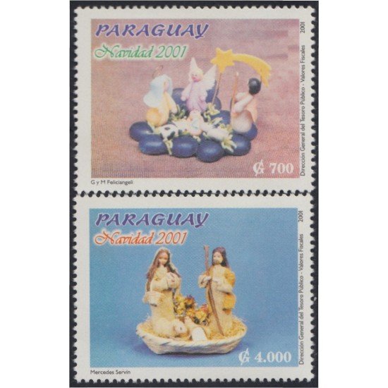 Paraguay 2843AB 2001 Navidad Christmas MNH Paraguay 2843AB 2001 Navidad Christmas MNH