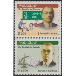 Paraguay 2841/42 2001 Día Mundial del docente MNH Paraguay 2841/42 2001 Día Mundial del docente MNH