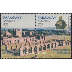 Paraguay 2839/40 2001 Ruinas Jesuitas de Trinidad MNH Paraguay 2839/40 2001 Ruinas Jesuitas de Trinidad MNH