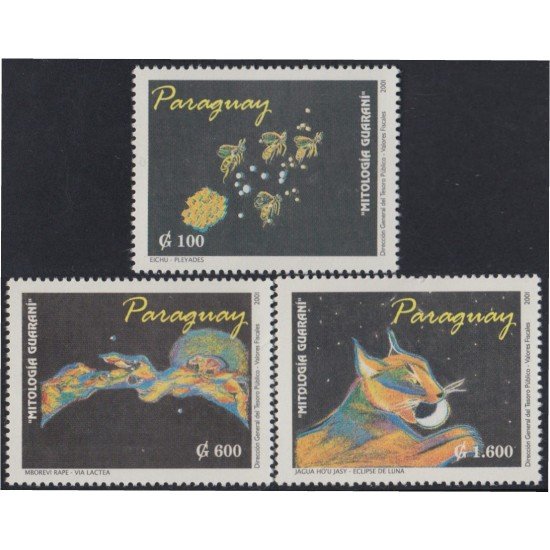 Paraguay 2836/38 2001 Mitología Guaraní MNH Paraguay 2836/38 2001 Mitología Guaraní MNH