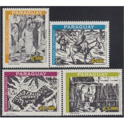 Paraguay 2832/35 2001 Xilografía del Paraguay MNH Paraguay 2832/35 2001 Xilografía del Paraguay MNH