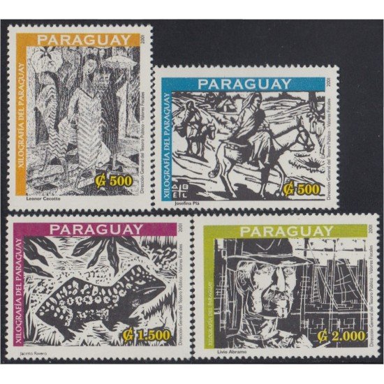 Paraguay 2832/35 2001 Xilografía del Paraguay MNH Paraguay 2832/35 2001 Xilografía del Paraguay MNH