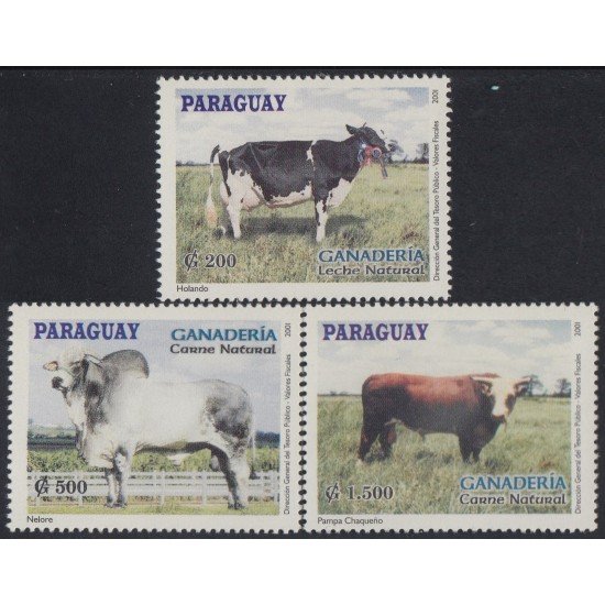 Paraguay 2829/31 2001 Ganadería paraguaya MNH Paraguay 2829/31 2001 Ganadería paraguaya MNH