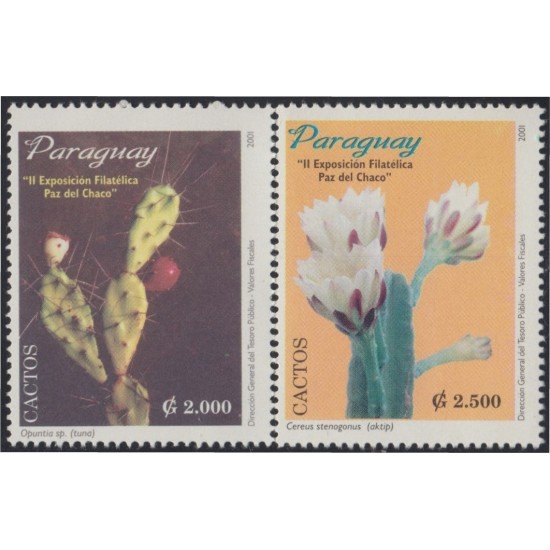 Paraguay 2826AB 2001 Paz del chaco Cactus MNH Paraguay 2826AB 2001 Paz del chaco Cactus MNH