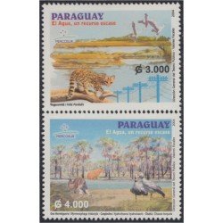 Paraguay 2913/14 2004 Animales Yaguareté Oso Hormiguero MNH Paraguay 2913/14 2004 Animales Yaguareté Oso Hormiguero MNH