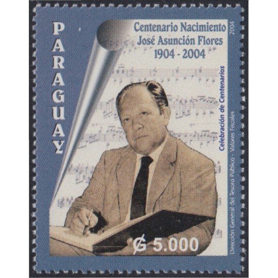 Paraguay 2903 2004 José Asunción Flores MNH Paraguay 2903 2004 José Asunción Flores MNH