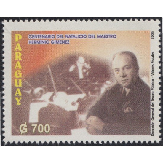 Paraguay 2922 2005 Maestro Herminio Giménez MNH Paraguay 2922 2005 Maestro Herminio Giménez MNH