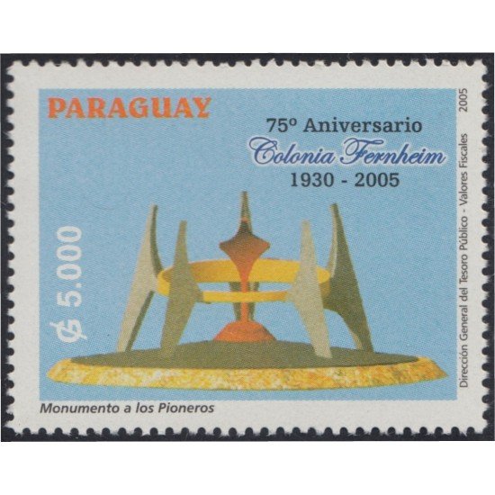 Paraguay 2925 2005 Monumento a los Pioneros MNH