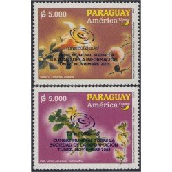 Paraguay 2933/34 2005 América UPAEP Flores Flowers MNH Paraguay 2933/34 2005 América UPAEP Flores Flowers MNH