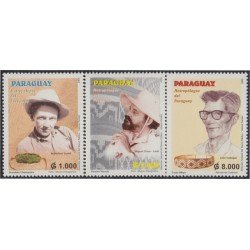 Paraguay 2939/41 2005 Antropólogos del Paraguay MNH Paraguay 2939/41 2005 Antropólogos del Paraguay MNH