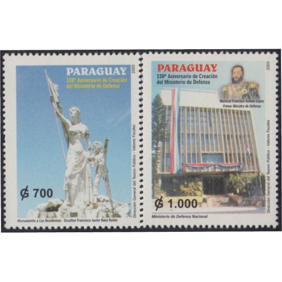 Paraguay 2947/48 2005 Ministerio de defensa Monumento a Las Residentas MNH
