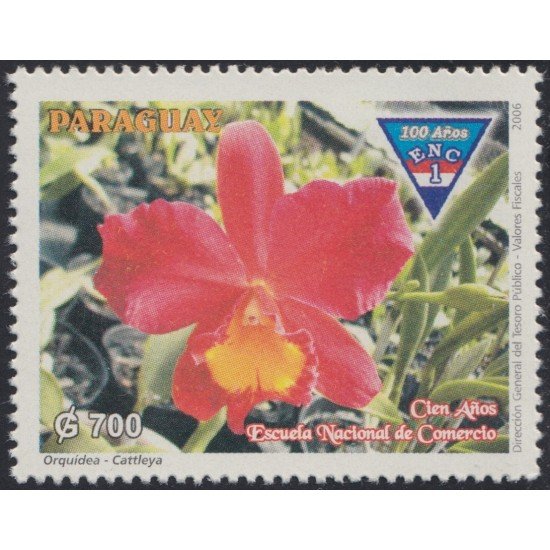 Paraguay 2955 2006 100 Años ENC Flores Flowers MNH