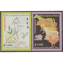 Paraguay 2963/64 2006 50 Años de Facultad de ciencias agrarias y veterinarias MNH Paraguay 2963/64 2006 50 Años de Facultad de ciencias agrarias y veterinarias MNH