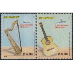Paraguay 2966/67 2006 Instrumentos musicales Arpa y Guitarra MNH Paraguay 2966/67 2006 Instrumentos musicales Arpa y Guitarra MNH