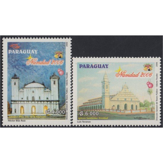 Paraguay 2968/69 2006 Catedral nuestra señora de Asunción Iglesia de la Santísima Trinidad MNH Paraguay 2968/69 2006 Catedral nuestra señora de Asunción Iglesia de la Santísima Trinidad MNH