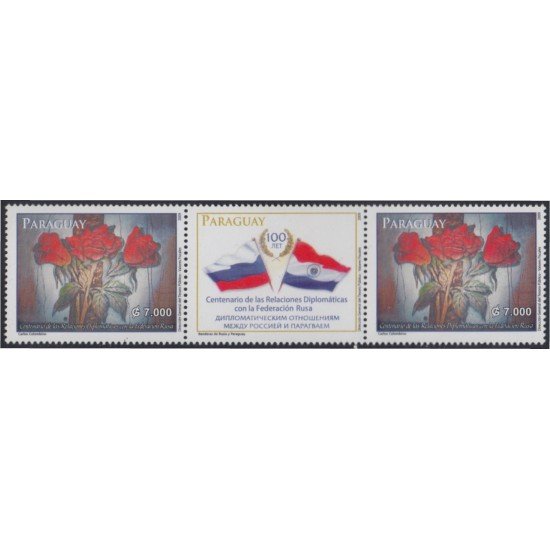 Paraguay 3037a 2010 Centenario de las Relaciones Diplomáticas con Rusia MNH