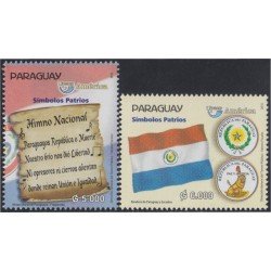 Paraguay 3041/42 2010 América UPAEP Símbolos patrios Himno Nacional MNH