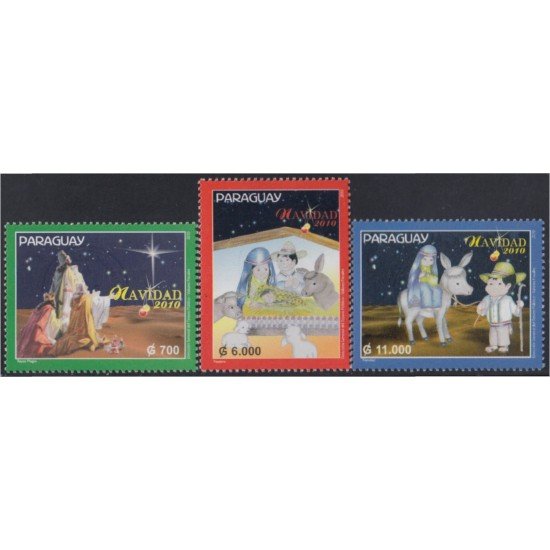 Paraguay 3043/45 2010 Navidad Christmas MNH Paraguay 3043/45 2010 Navidad Christmas MNH