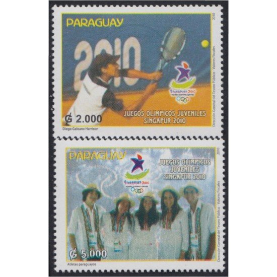 Paraguay 3051/52 2010 Juegos olímpicos juveniles Singapur MNH Paraguay 3051/52 2010 Juegos olímpicos juveniles Singapur MNH