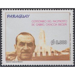 Paraguay 3001 2007 Personalidad Gabriel Casaccia Bibolini MNH Paraguay 3001 2007 Personalidad Gabriel Casaccia Bibolini MNH