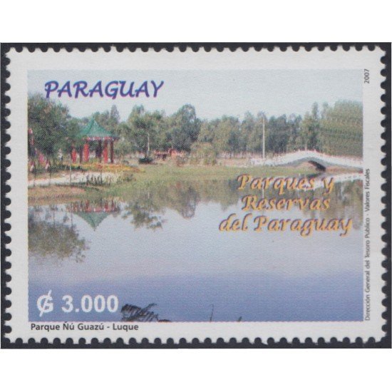 Paraguay 3002 2007 Parques y reservas de Paraguay MNH Paraguay 3002 2007 Parques y reservas de Paraguay MNH